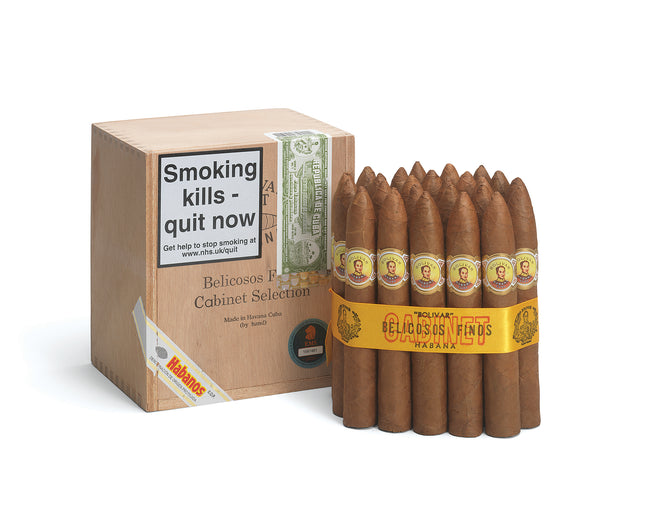 Bolivar Belicosos Finos Box of 25 Cuban Cigars 500g