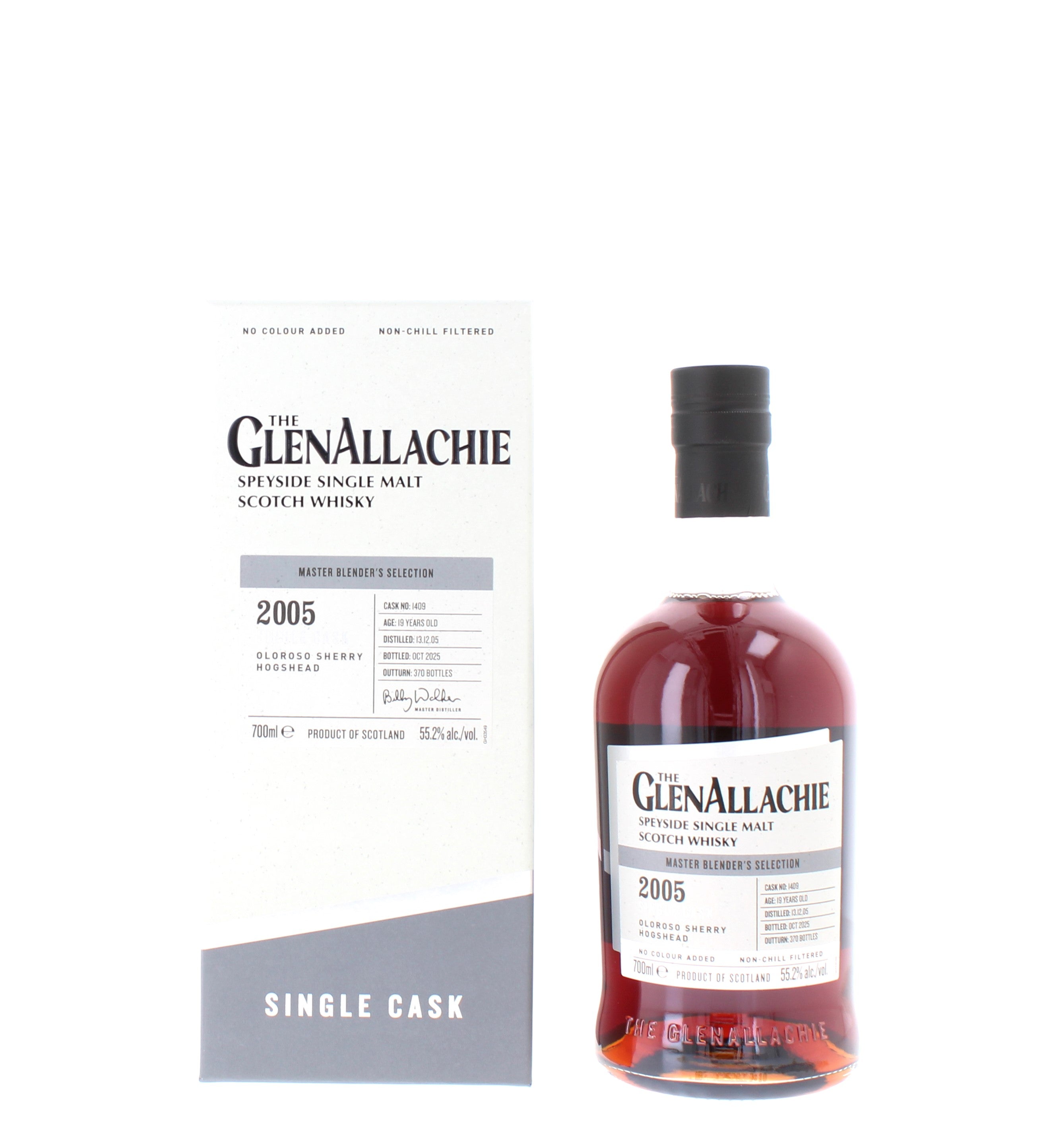 Glenallachie 19 Year Old Single Cask 2005 Single Malt - 70cl 55.2
