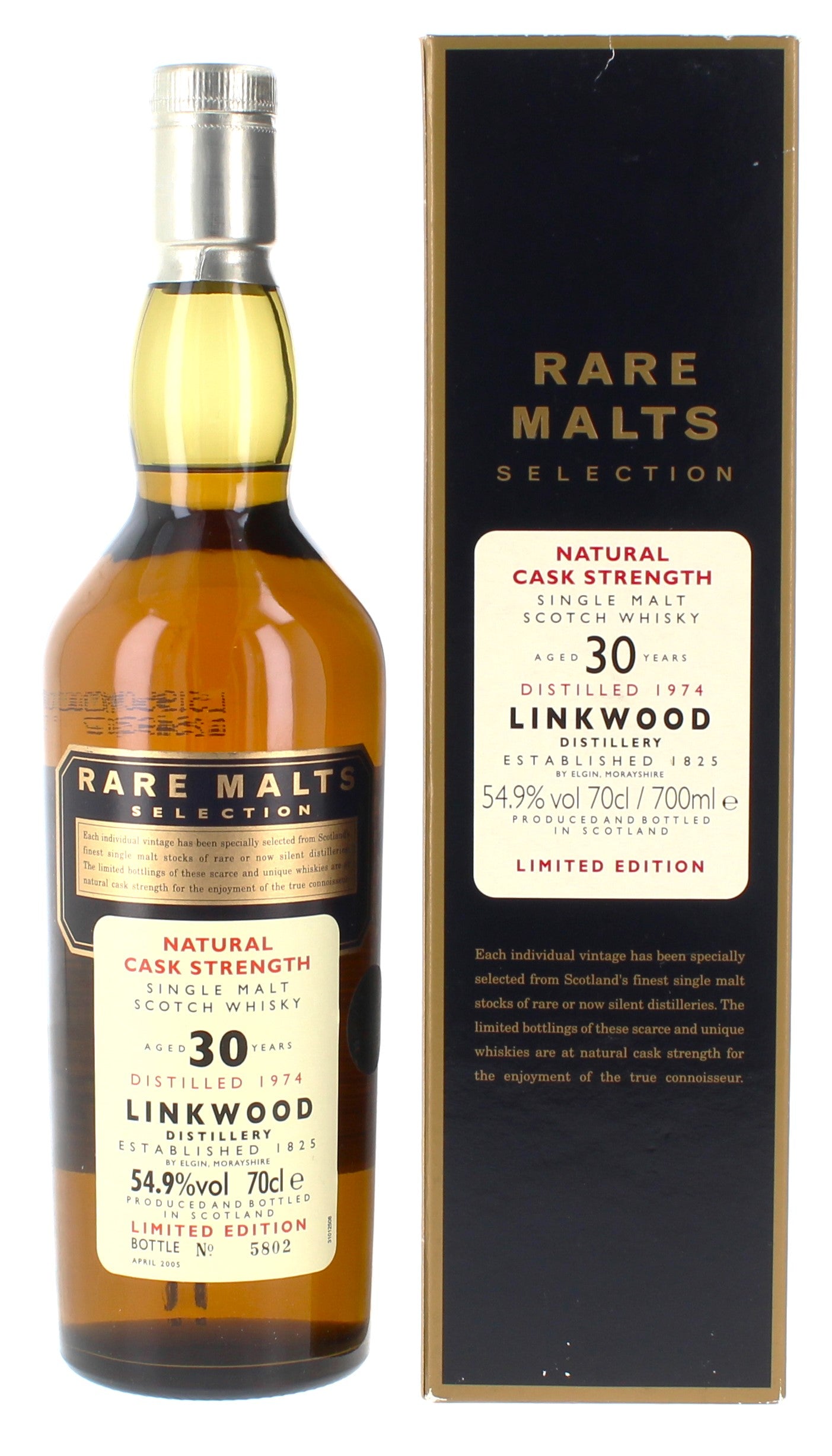 Linkwood 30 Year Old 1974 Rare Malts - 70cl 54.9% – The Really