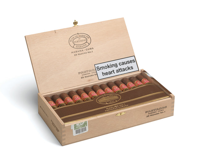 Partagas Maduro No 1 Box of 25 Cuban Cigars