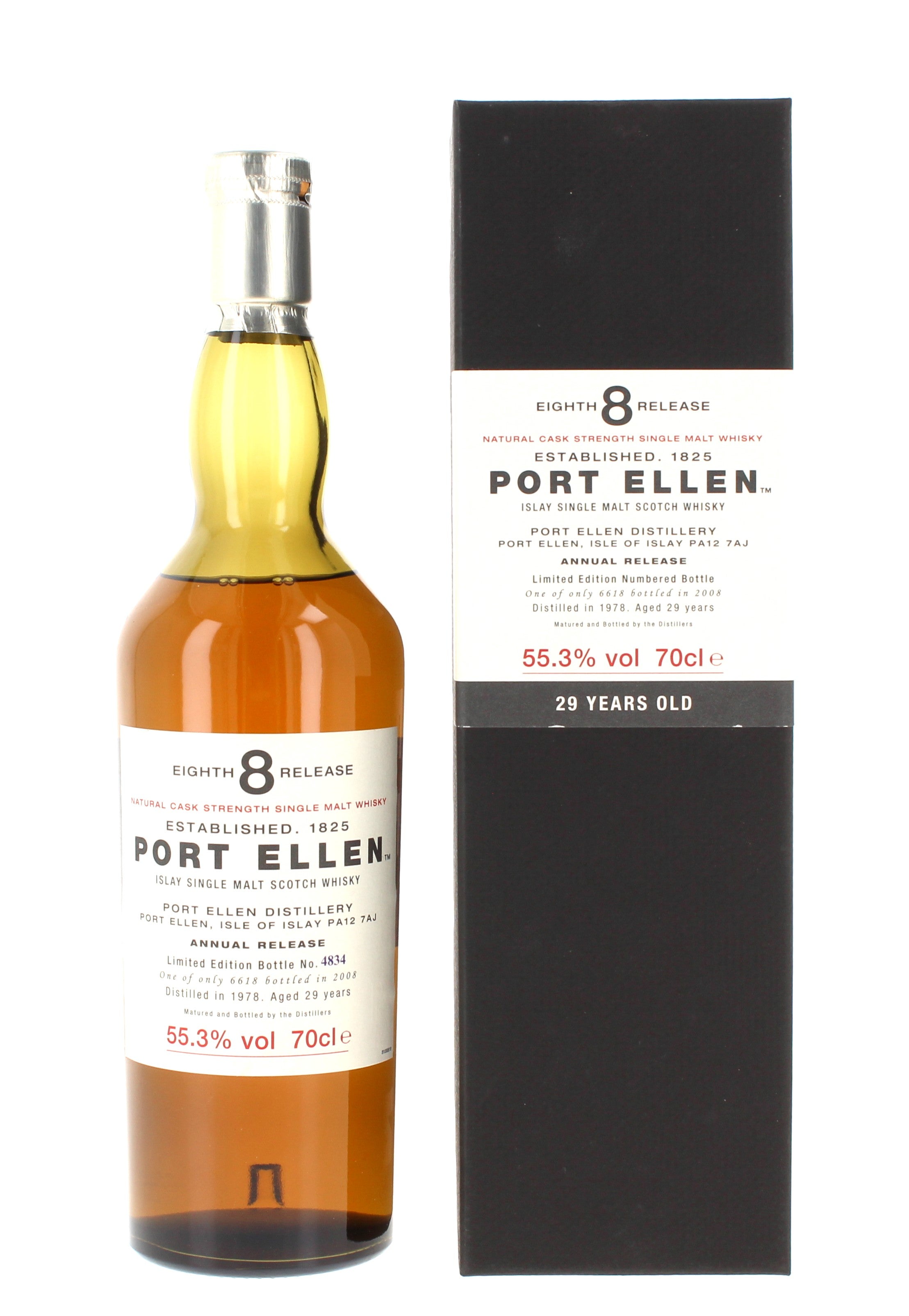 Port Ellen 29 Year Old 1978 8th Release Single Malt - 70cl 52.5