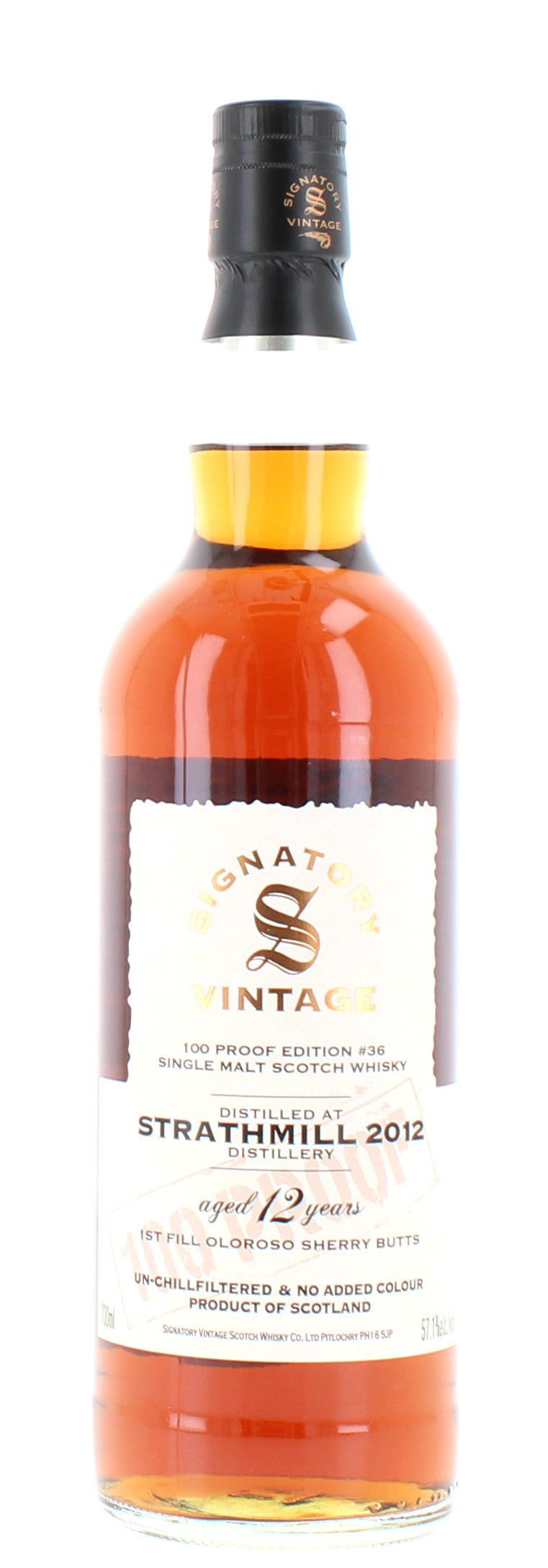 Strathmill 12 Year Old 2012 100 Proof #36 - 70cl 57.1% – The