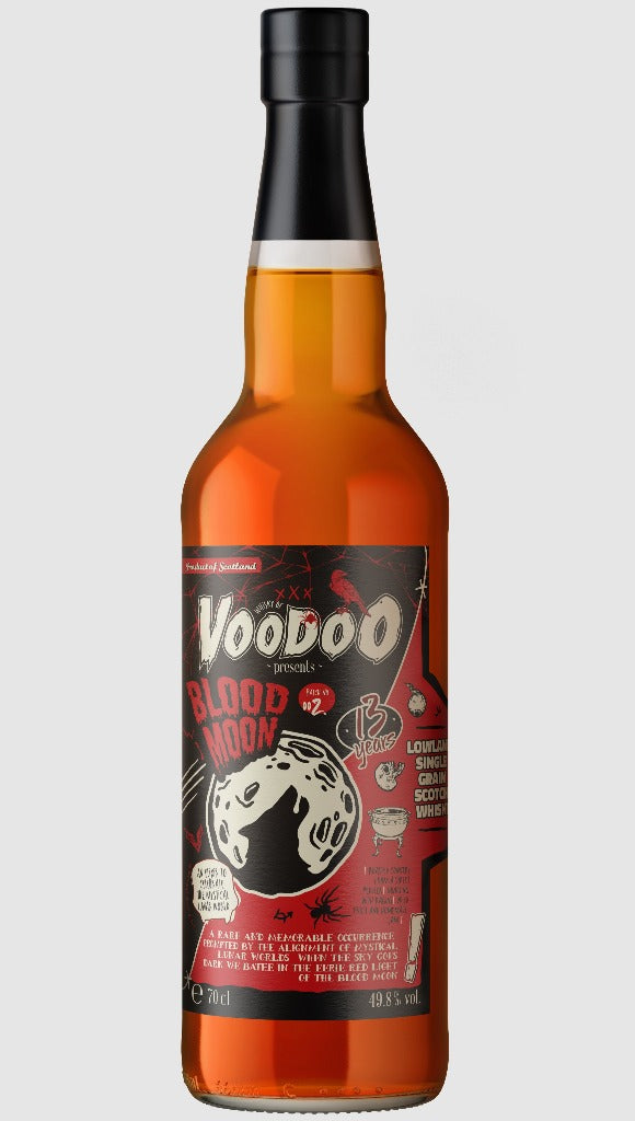 Voodoo Blood Moon 13 Year Old Lowland Single Grain Scotch Whisky - 70cl 49.8%
