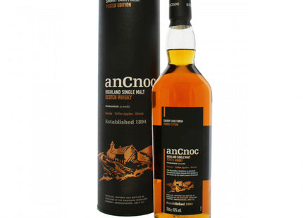 AnCnoc Sherry Cask Finished Peated Edition Singled Malt Scotch Whisky - 70cl 43%