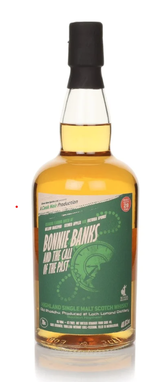 Old Rhosdhu 28 Year Old Cask Noir Bonnie Banks And The Call Of The Past Single Malt Scotch Whisky - 70cl 48.6%