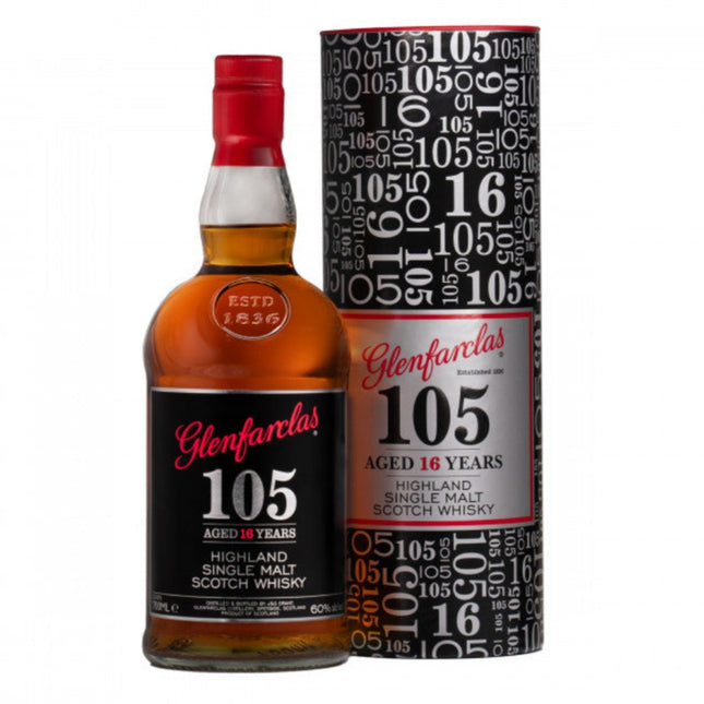 Glenfarclas 16 Year Old 105 Cask Strength Single Malt Scotch Whisky - 70cl 60%