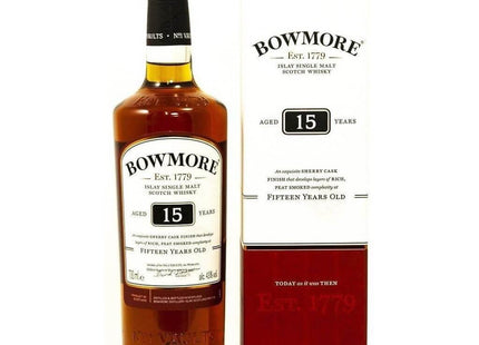 Bowmore 15 Year Old Single Malt Scotch Whisky - 70cl 43% - The Really Good Whisky Company