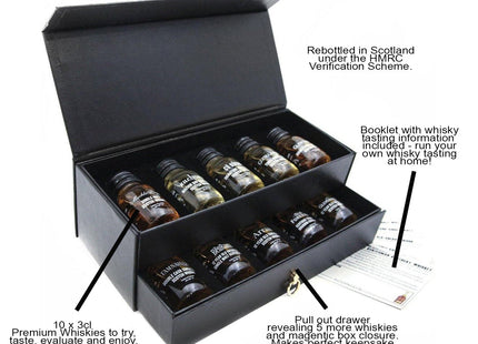 Whisky Tasting Gift Box 10 Malts to Try -  A whisky tasting Experience in a Box! 42%