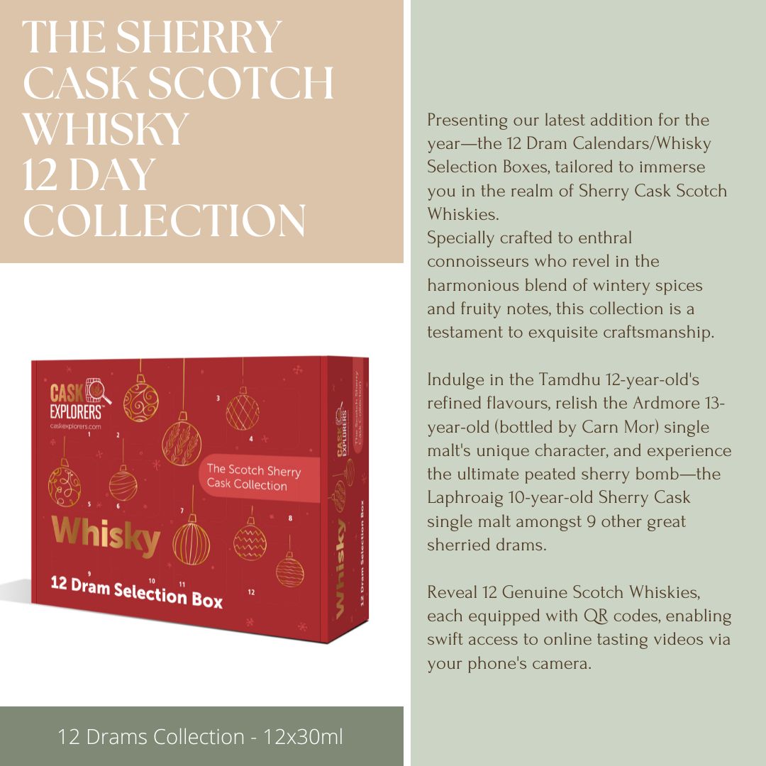 Scotch Whisky Advent Calendar - Sherry Cask Collection - 12 Day - 12xcl 45.15%