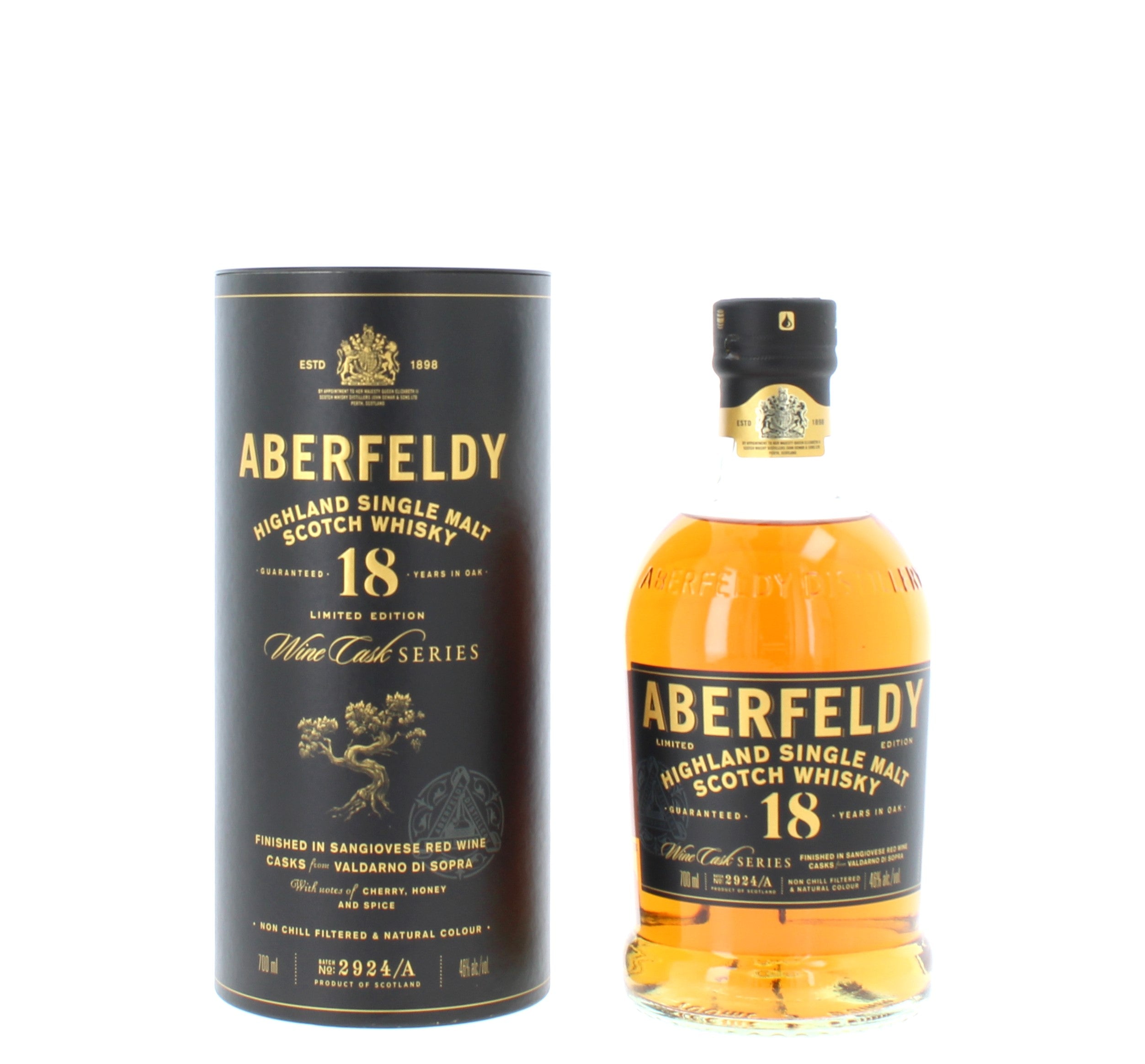 Aberfeldy 18 Year Old Limited Edition Wine Cask Series Highland