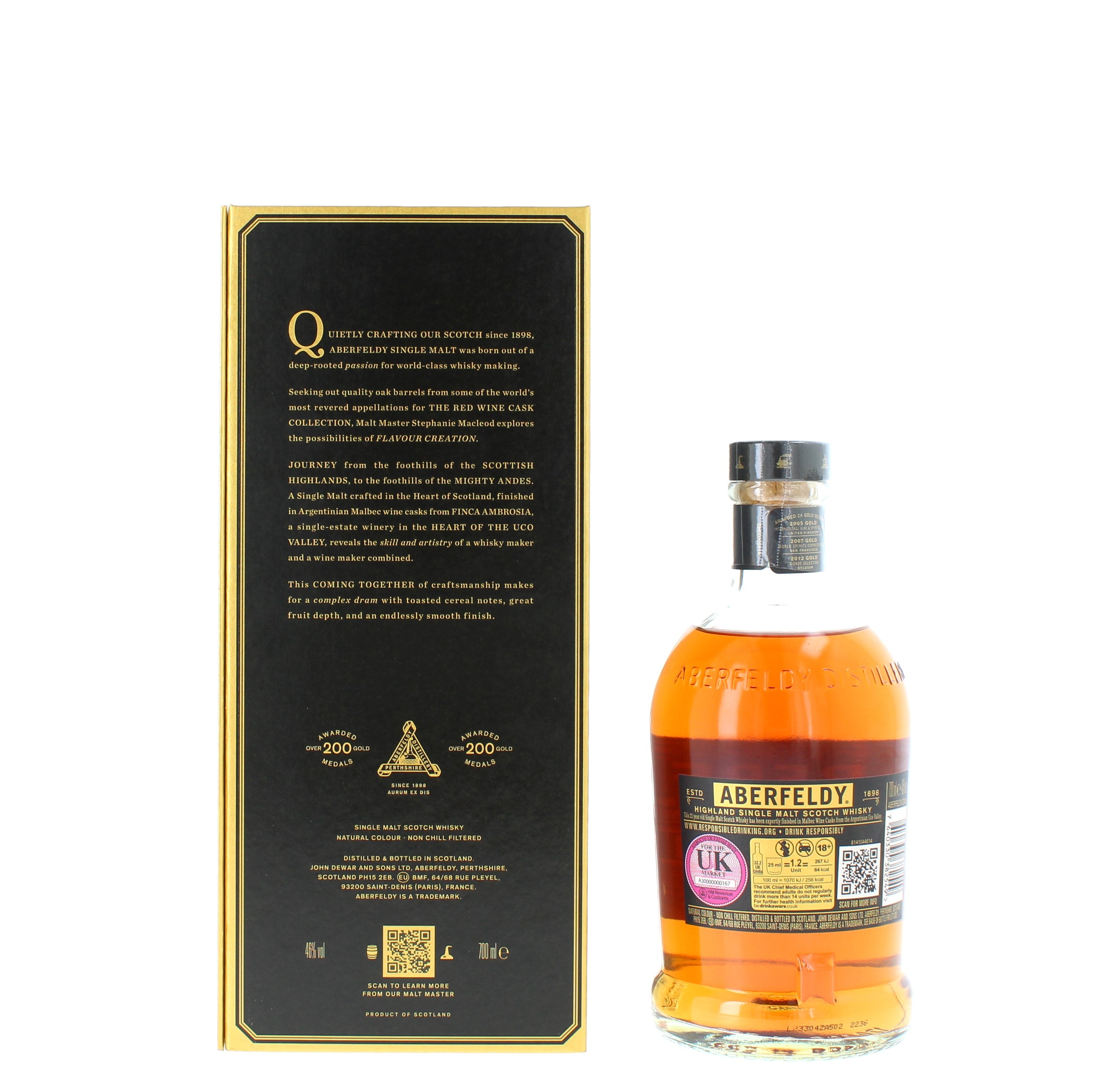 Aberfeldy 21 Year Old Argentinian Cask Highland Single Malt - 70cl