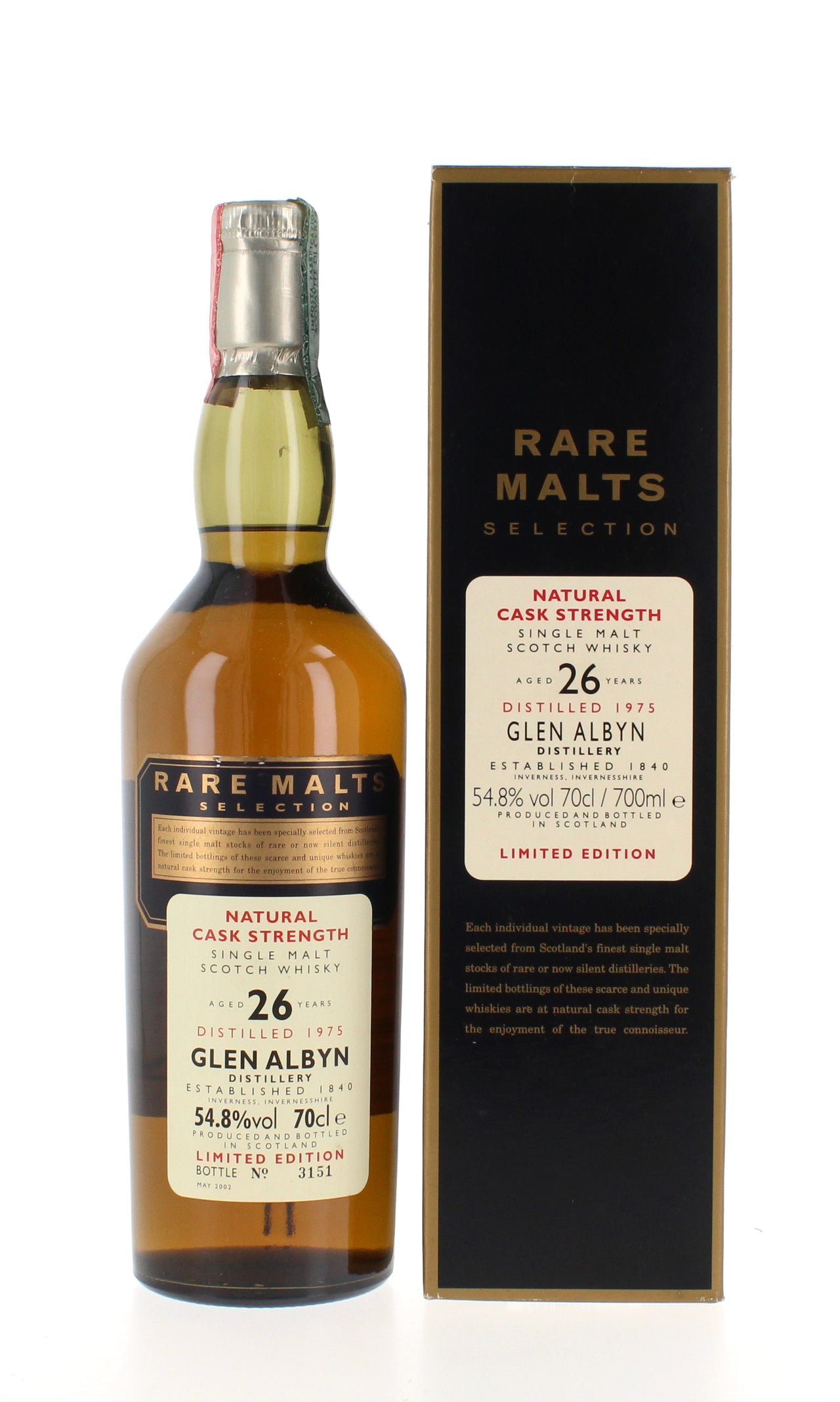 Glen Albyn 26 Year Old 1975 Rare Malts- 70cl 54.8%