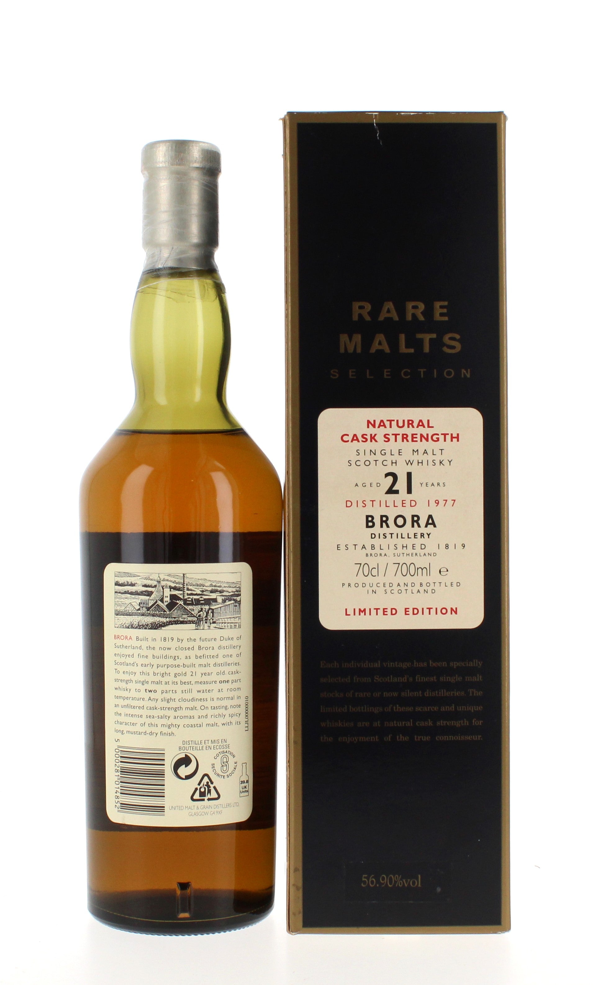 Brora 21 Year Old 1977 Rare Malts Single Malt Scotch Whisky - 70cl 56.9%