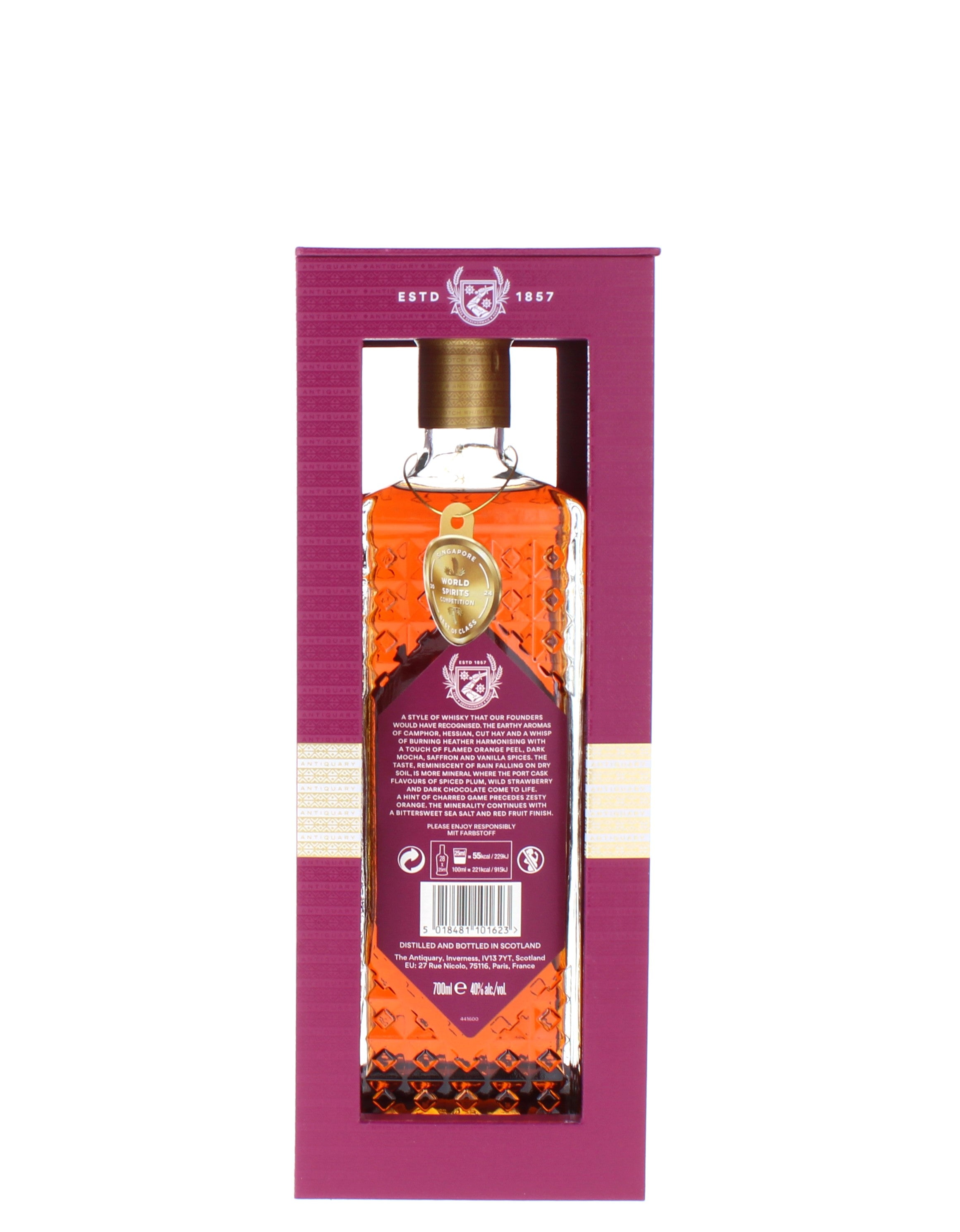 Antiquary 21 Year Old Port Casks Blended Scotch - 70cl 40%