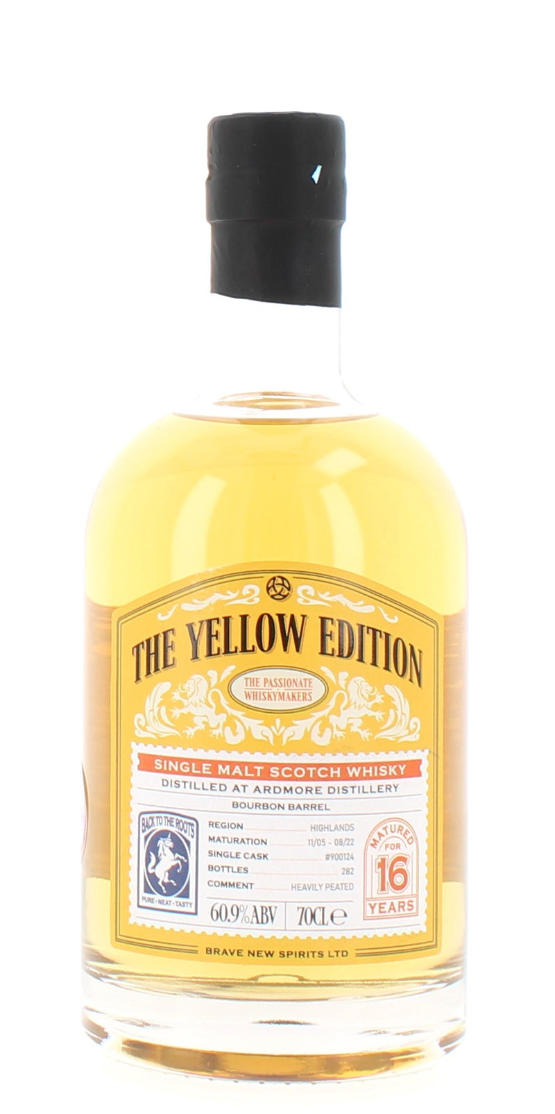 Ardmore 16 Year Old 2005 Yellow Edition Single Malt Scotch Whisky - 70cl 60.9%