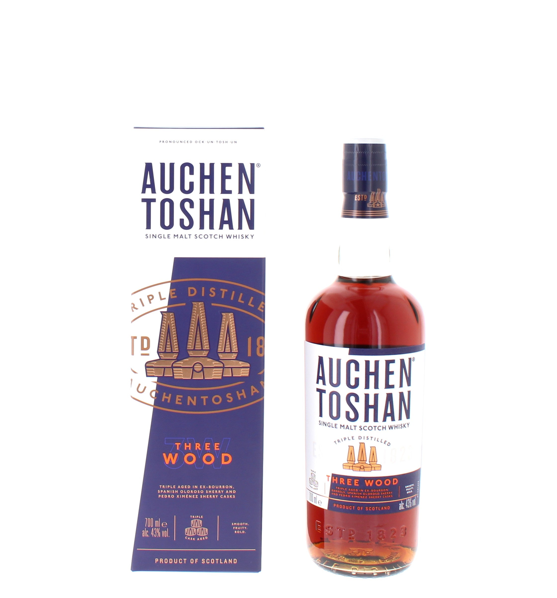 Auchentoshan Three Wood Single Malt – 70cl 43%
