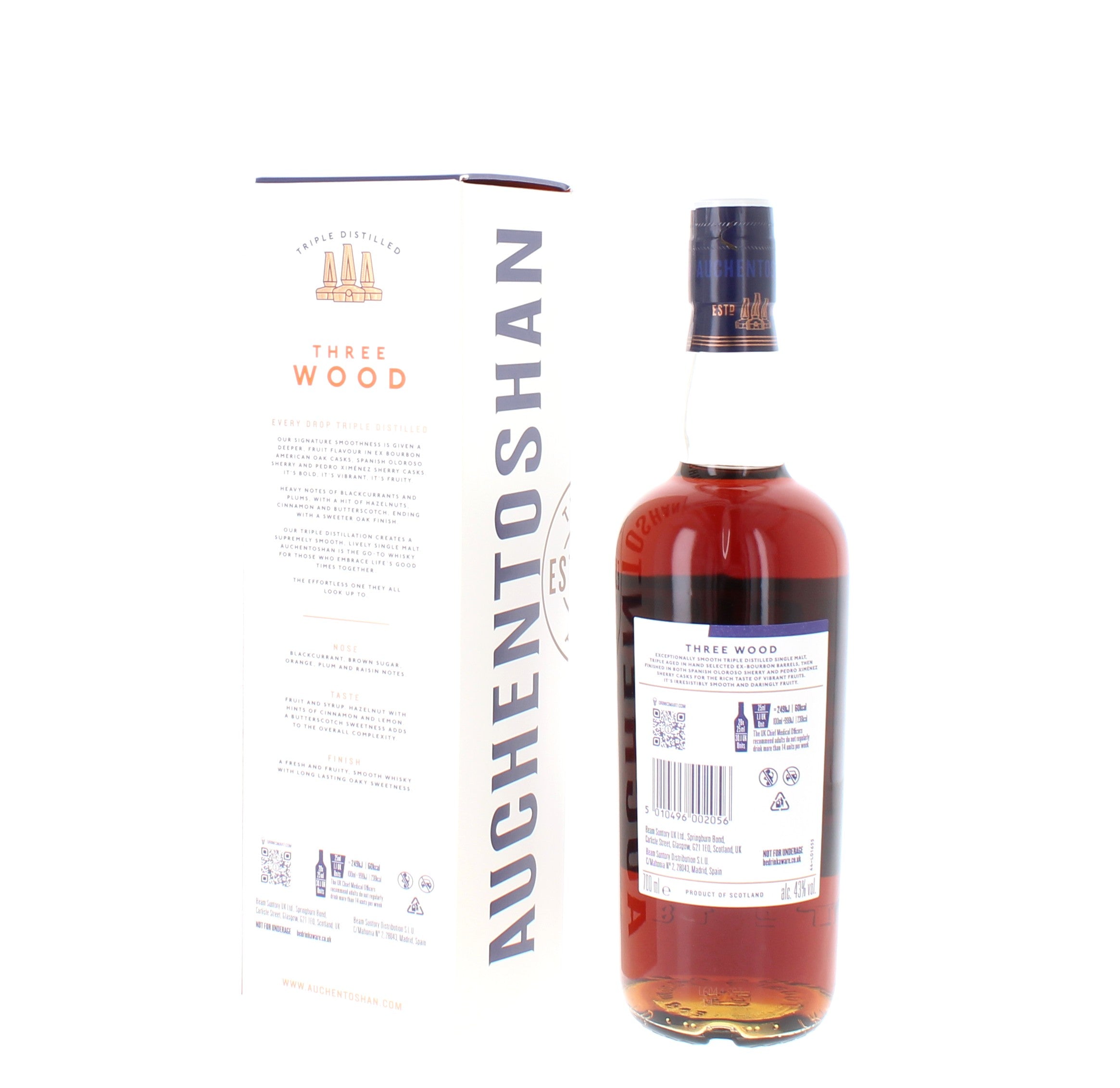 Auchentoshan Three Wood Single Malt – 70cl 43%