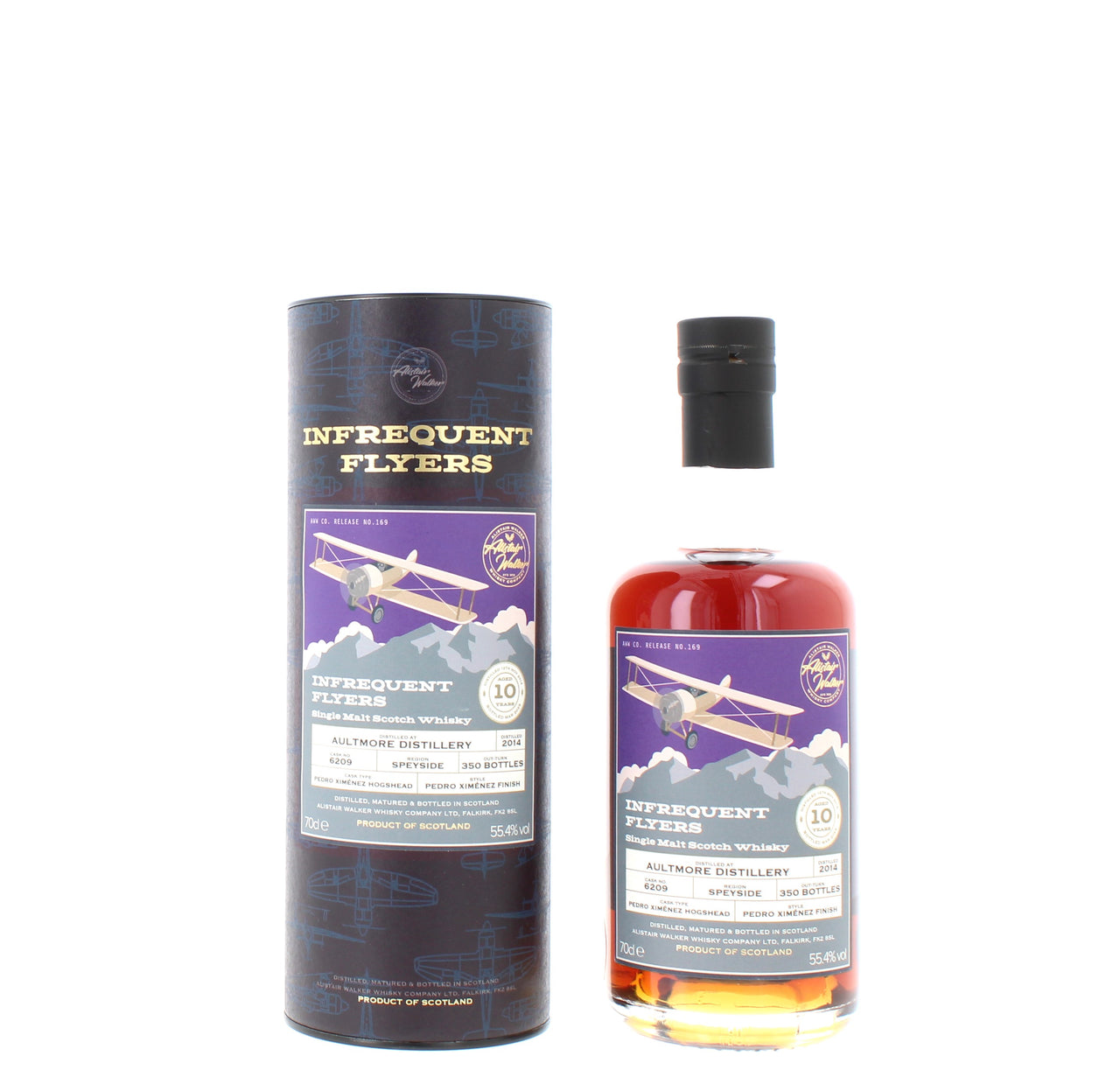 Aultmore 10 Year Old 2014 Cask No. 6209 Infrequent Flyers - 70cl 55.4%