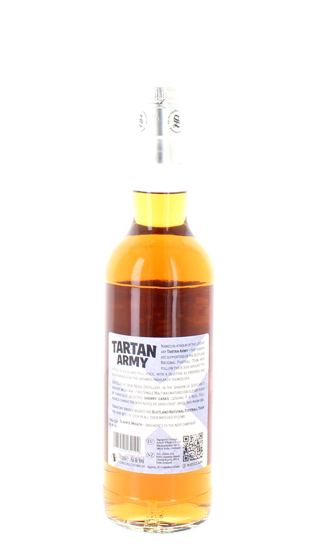 Ben Nevis 11 Year Old Tartan Army 11 Year Old Single Malt - 70cl 46%