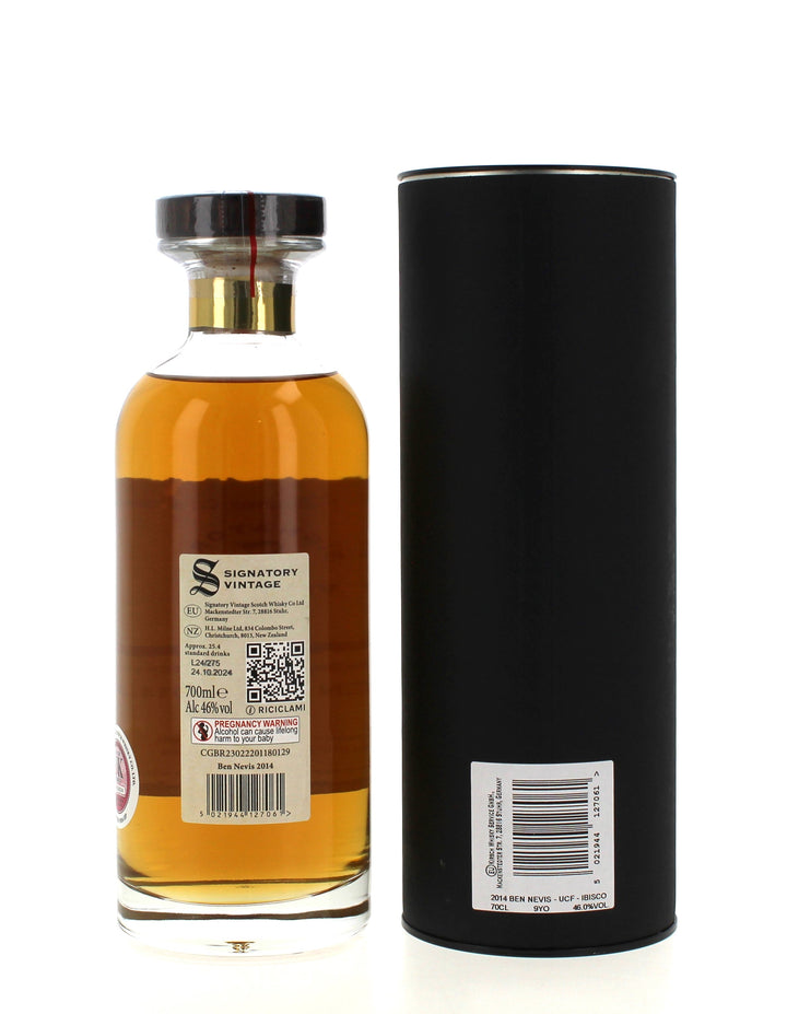 Ben Nevis 9 Year Old 2014 Signatory Ibisco Decanter Single Malt - 70cl 46%