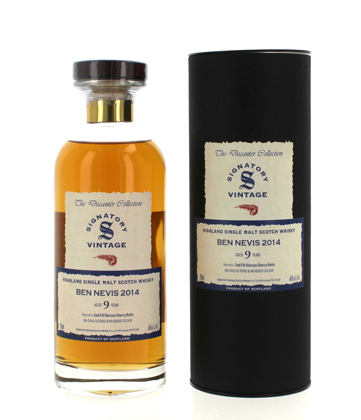 Ben Nevis 9 Year Old 2014 Signatory Ibisco Decanter Single Malt - 70cl 46%