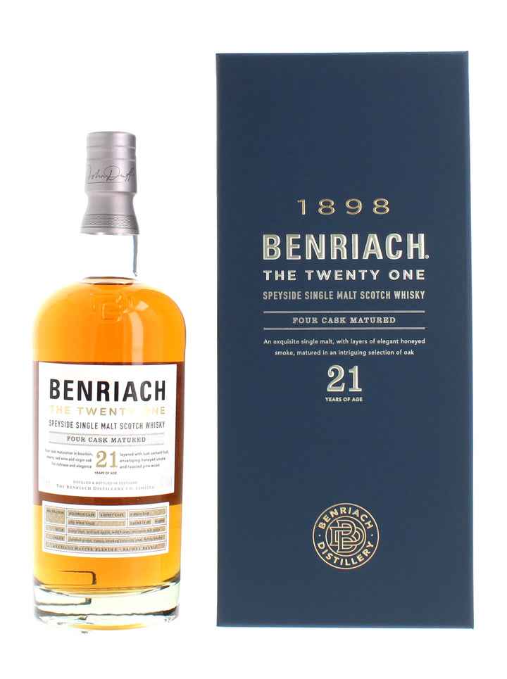 BenRiach 21 Year Old Single Malt Whisky - 70cl 46%