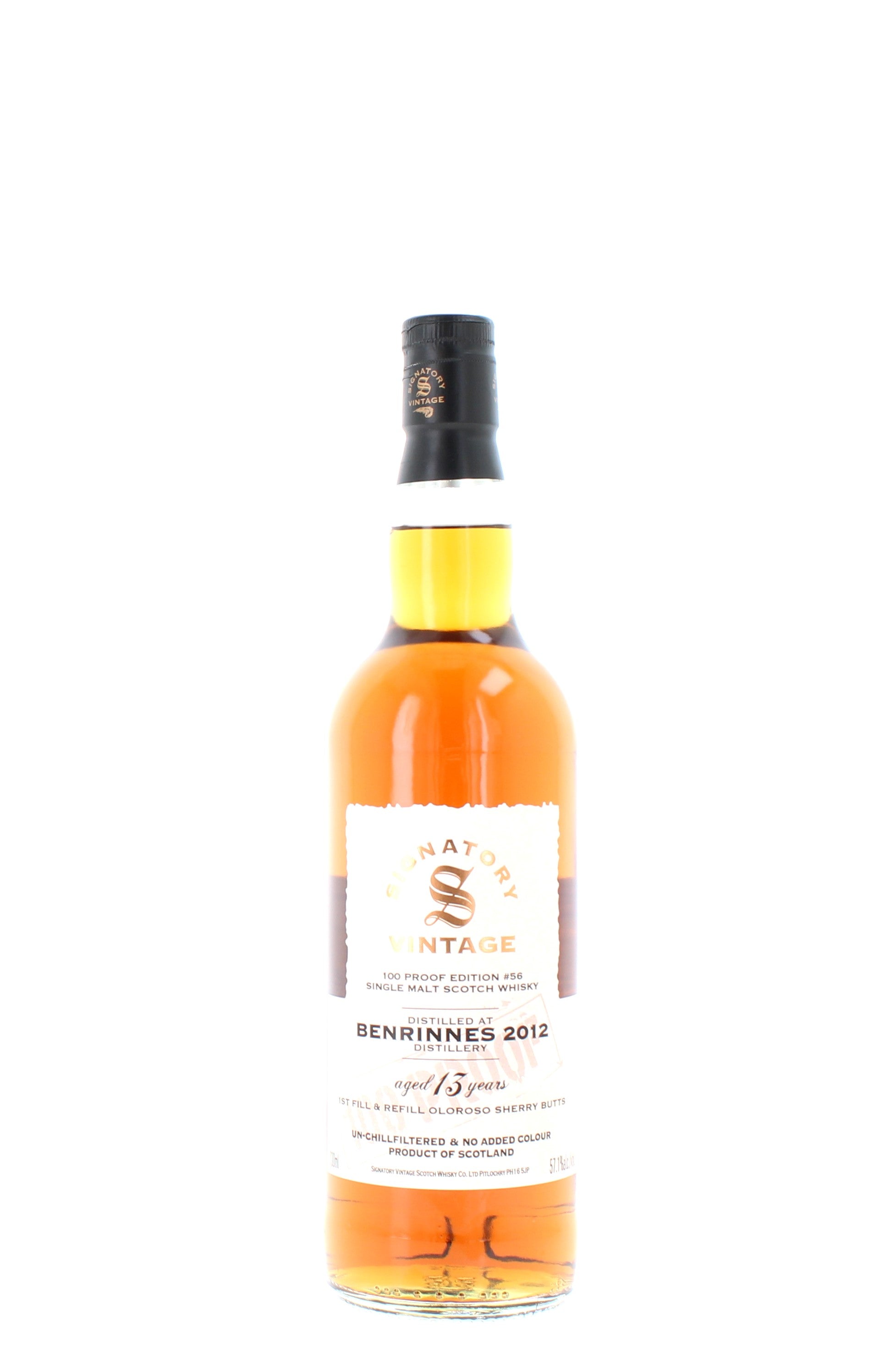 Benrinnes 13 Year Old 2012 100 Proof Edition Single Malt - 70cl 57.1%