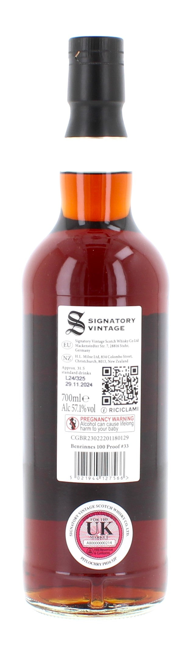 Benrinnes 13 Year Old 2011 100 Proof #33 - 70cl 57.1%