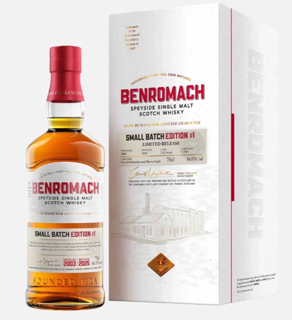 Benromach 22 Year Old 2003 (bottled 2025) Small Batch Edition #1 Single Malt - 70cl 56%