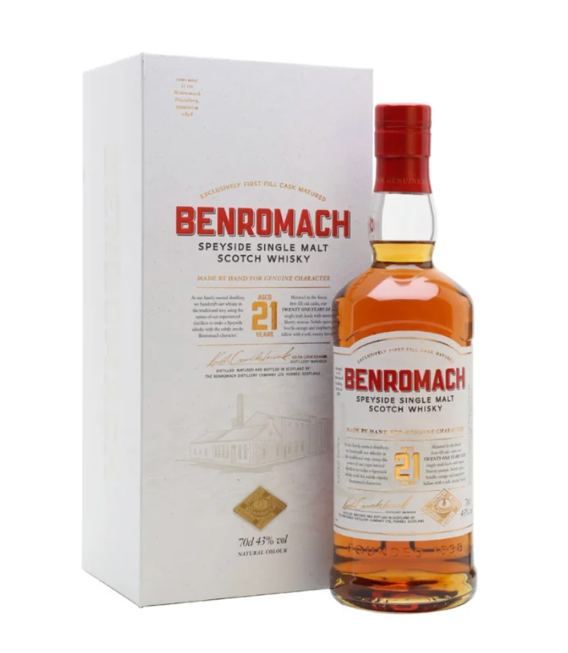 Benromach 21 Year Old Single Malt Scotch Whisky - 70cl 43%