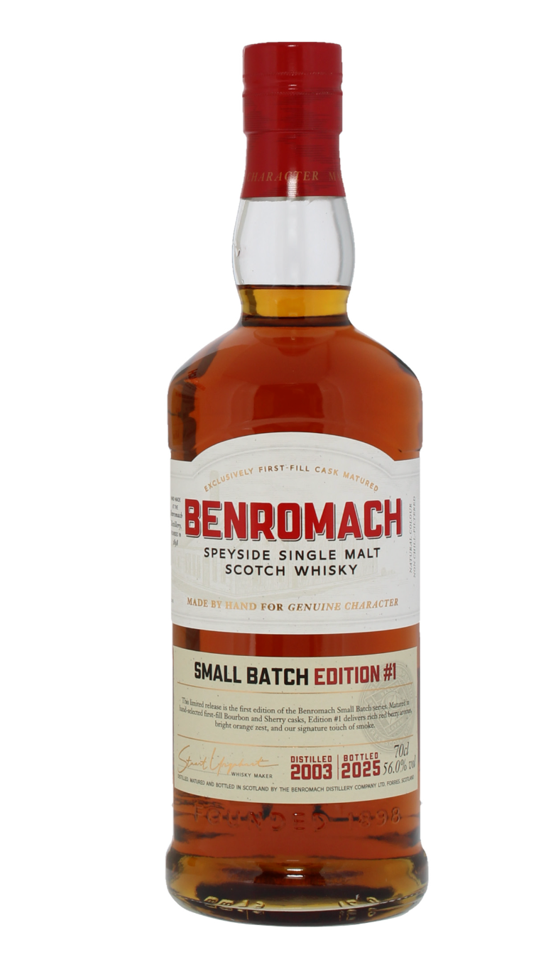 Benromach 22 Year Old 2003 (bottled 2025) Small Batch Edition #1 Single Malt - 70cl 56%
