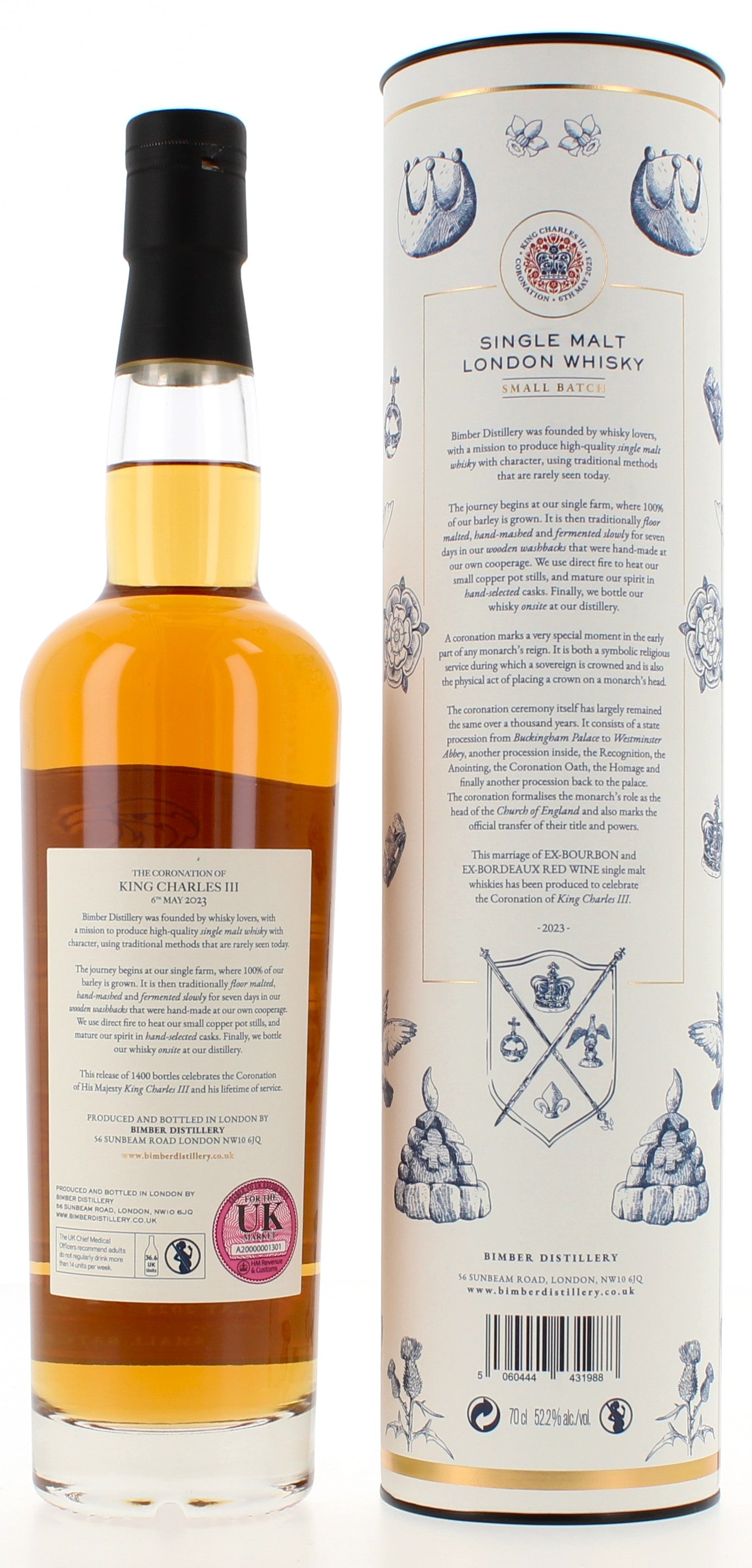 Bimber The Coronation of King Charles III Edition - 70cl 52.2%