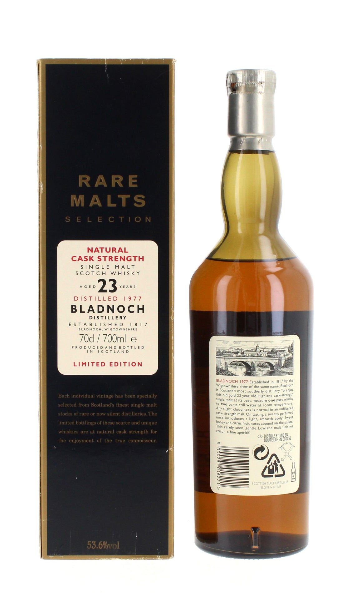 Bladnoch 23 Year Old 1977 Rare Malts - 70cl 53.6%