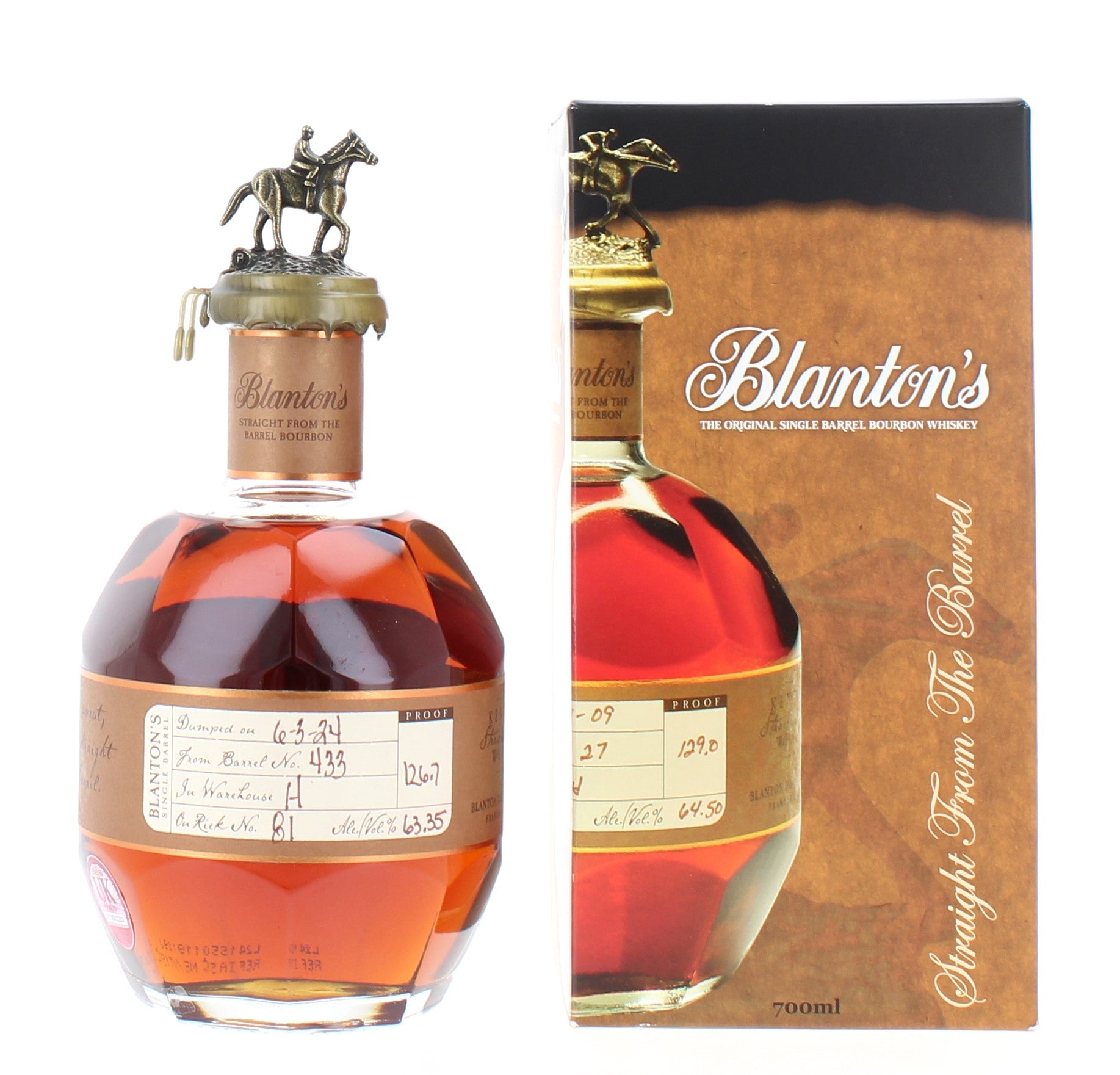 Blanton's SFTB (2024) 126.7 Proof Bourbon - 70cl 63.35