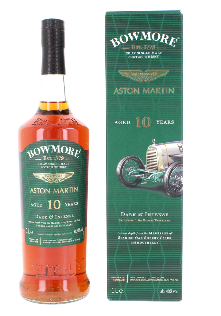 Three Bowmore 10 Year Old Aston Martin Series  (Edition  1,4 & 7) 3*1 Litre