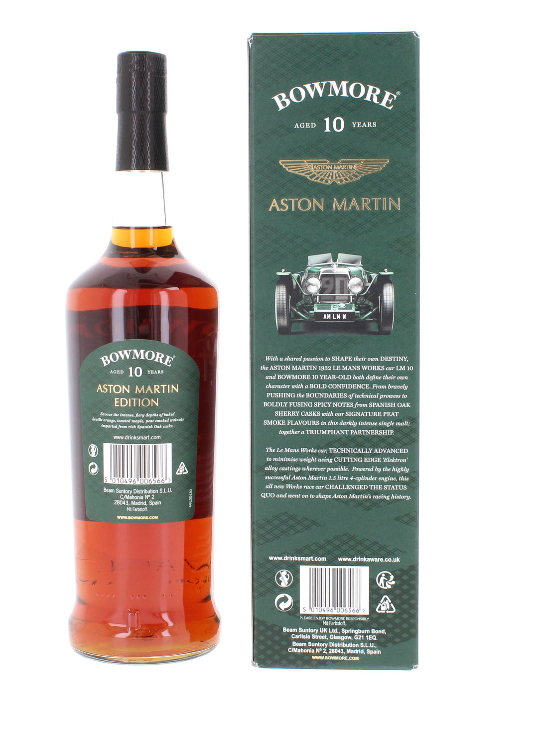 Three Bowmore 10 Year Old Aston Martin Series  (Edition  1,4 & 7) 3*1 Litre