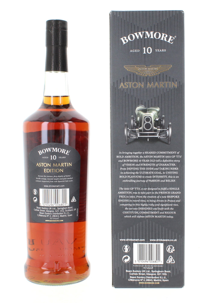 Three Bowmore 10 Year Old Aston Martin Series  (Edition  1,4 & 7) 3*1 Litre