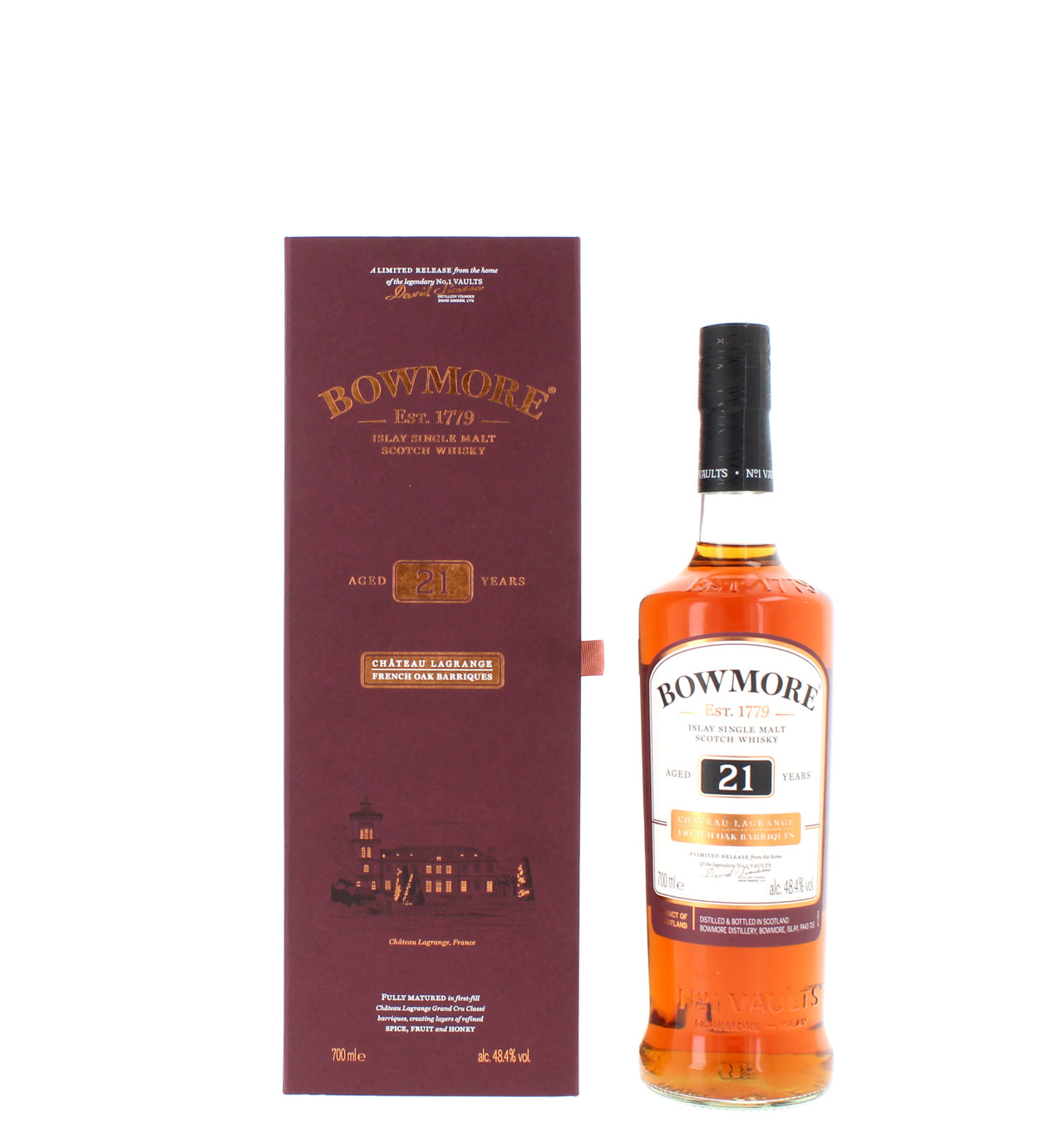 Bowmore 21 Year Old Château Lagrange French Oak Barriques Single Malt - 70cl 48.4%