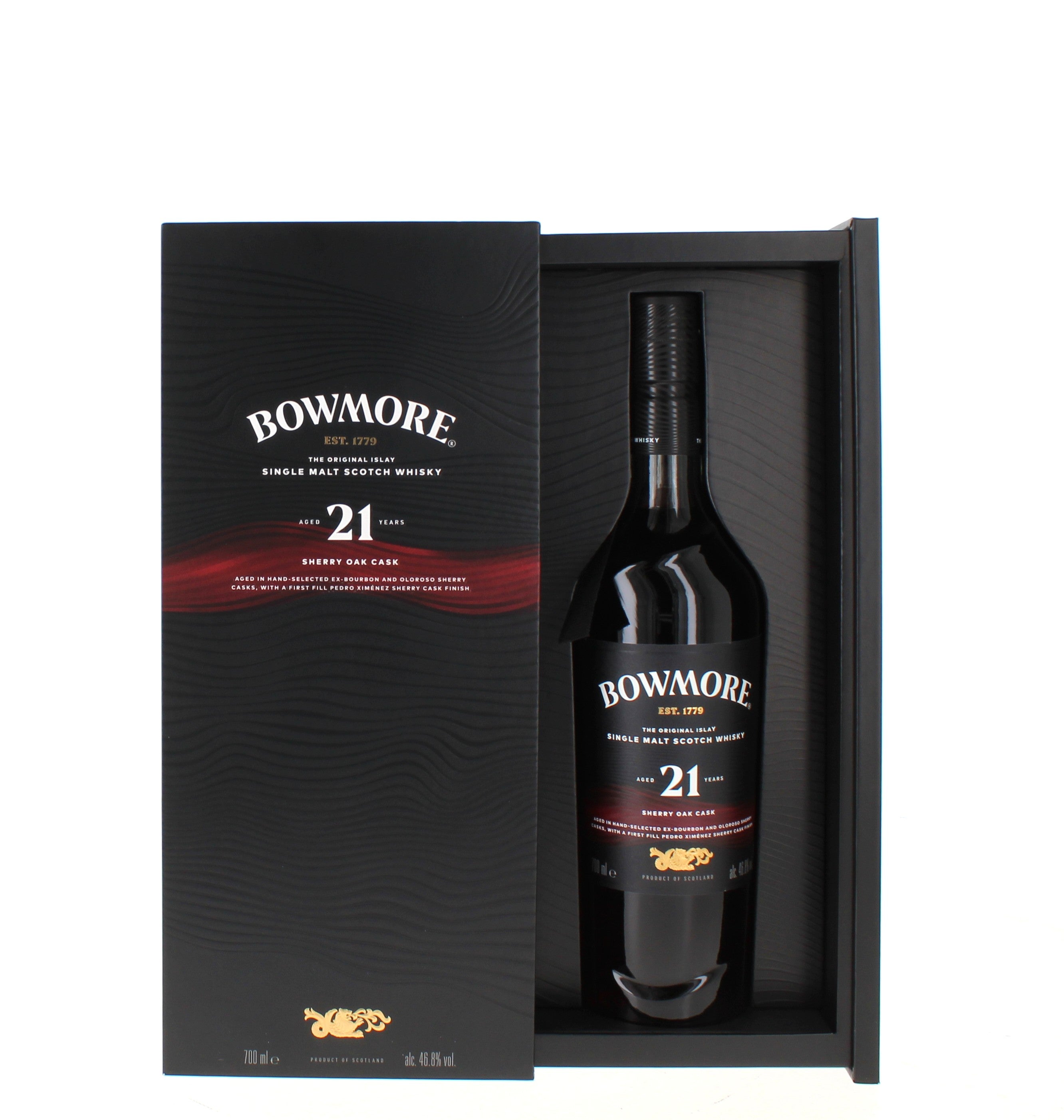 Bowmore 21 Year Old Sherry Oak Islay Single Malt - 70cl 46.8%