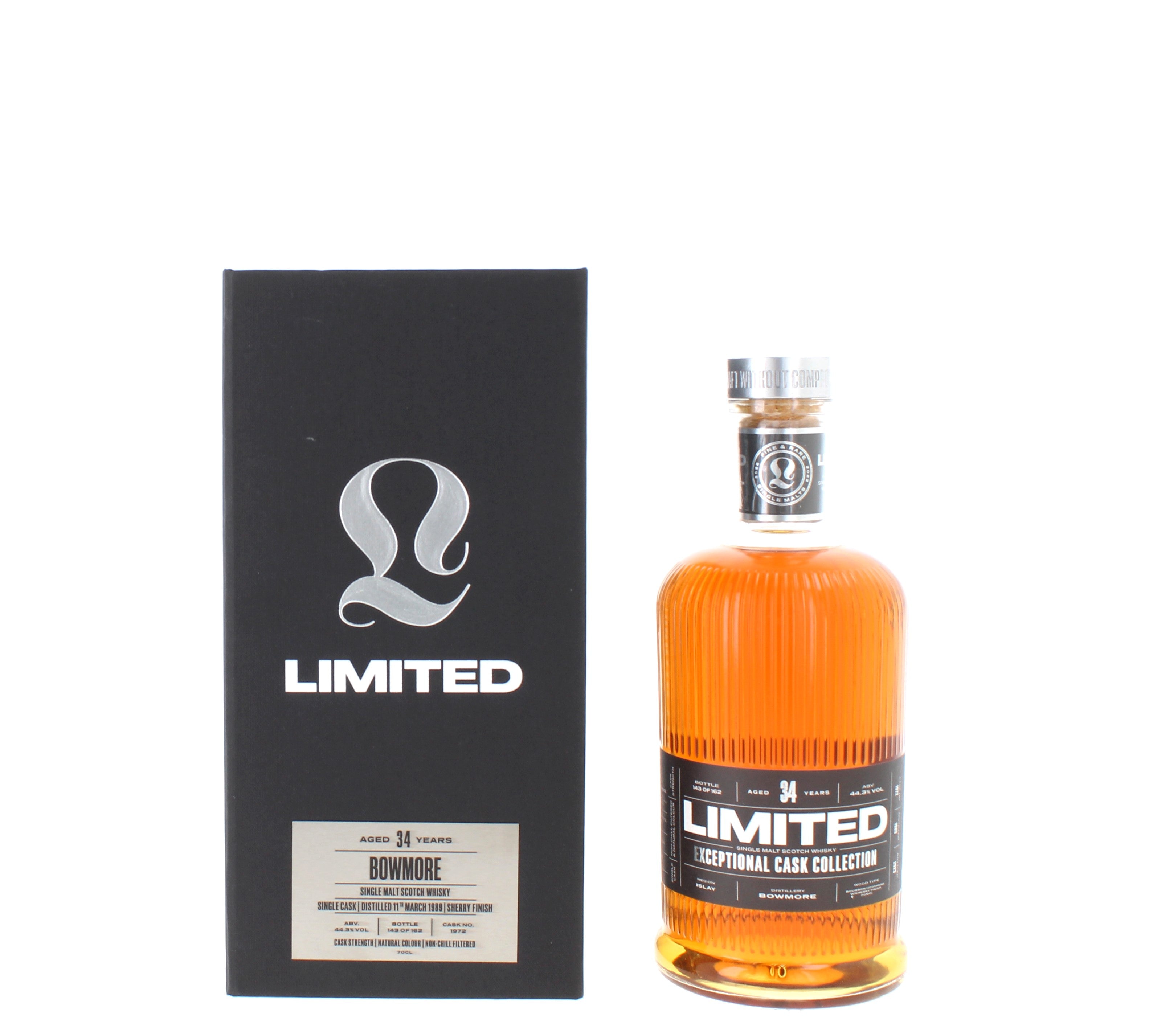 Bowmore 34 Year Old, 1989 (cask 1972) Single Malt - 70cl 44.3%