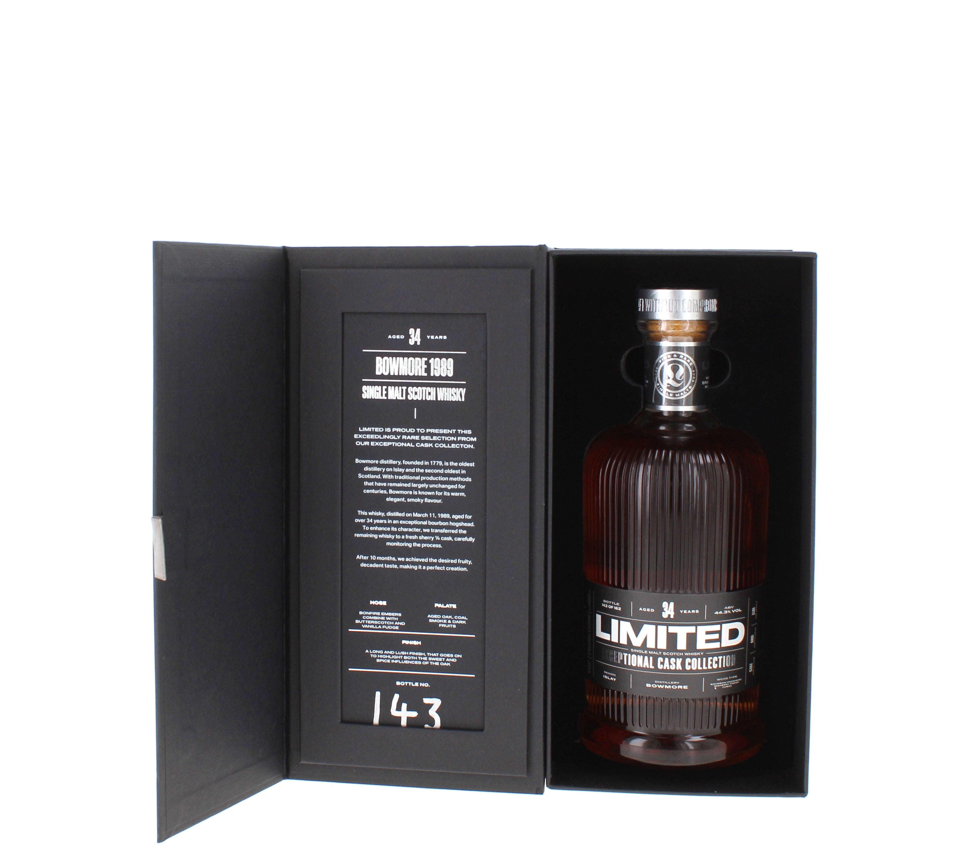 Bowmore 34 Year Old, 1989 (cask 1972) Single Malt - 70cl 44.3%