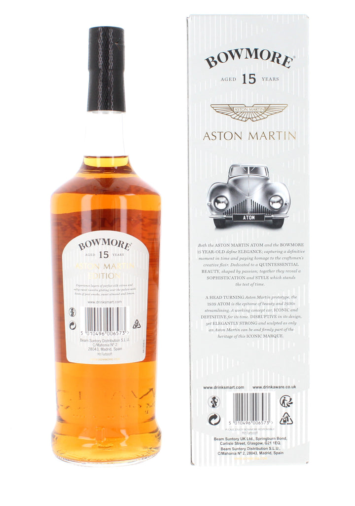 Three Bowmore 15 Year Old Aston Martin Series  (Edition  2, 5 & 8) 3*1 Litre