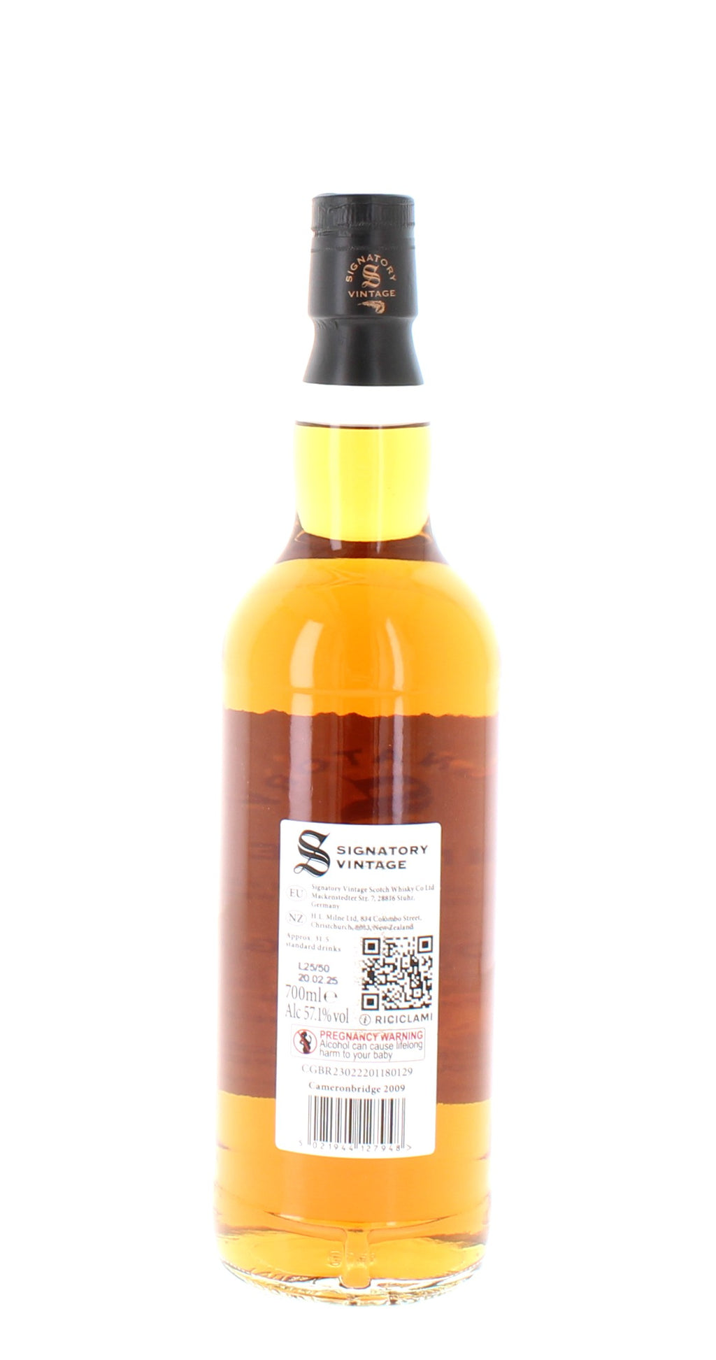 Cameronbridge 16 Year Old 2009 Signatory Vintage Single Grain - 70cl 57.1%