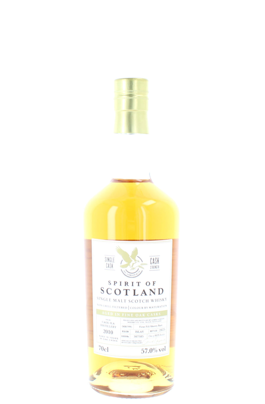 Caol Ila 15 Year Old Spirit Of Scotland 2010 Single Malt - 70cl  57.0%