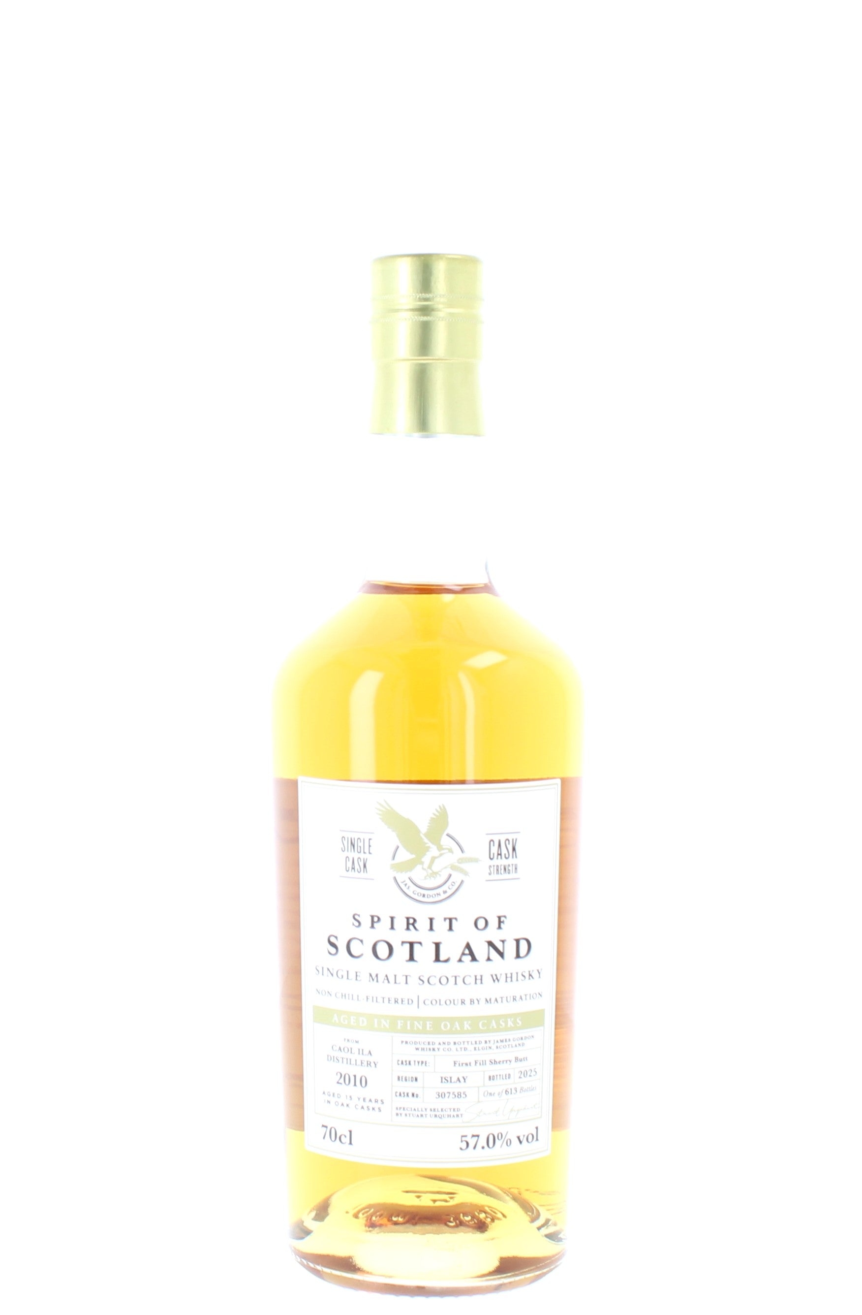 Caol Ila 15 Year Old Spirit Of Scotland 2010 Single Malt - 70cl  57.0%