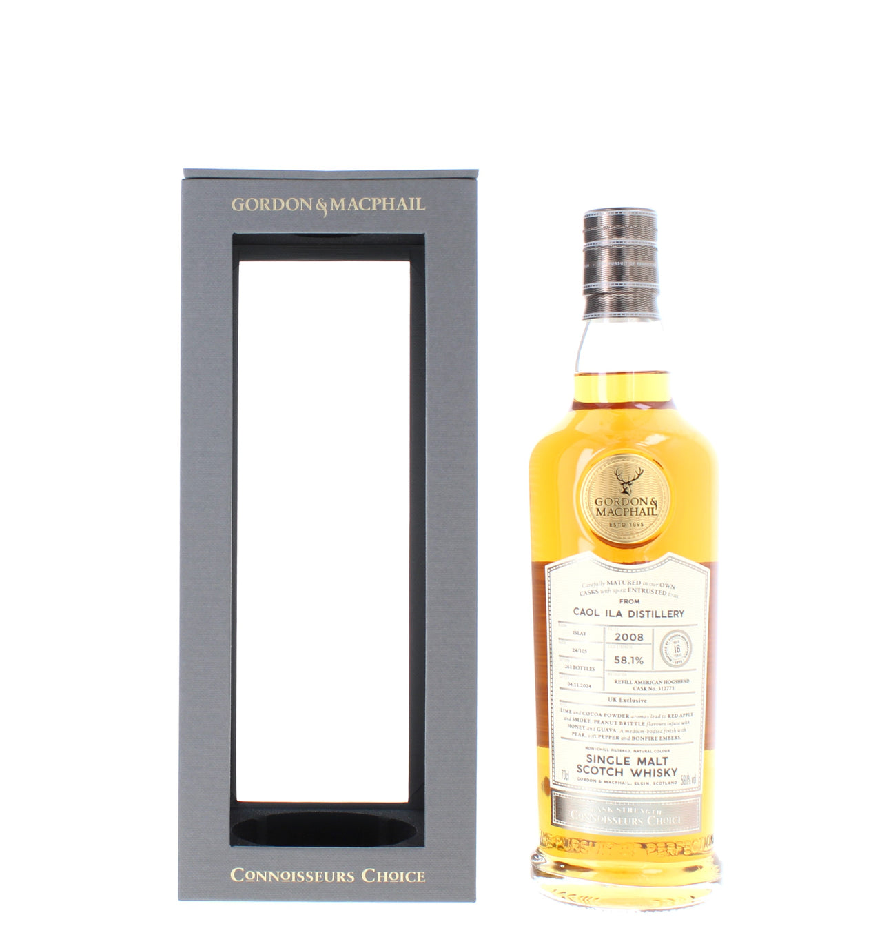Caol Ila 16 Year Old 2008 Connoisseurs Choice  (Gordon & MacPhail) Single Malt - 70cl 58.1%