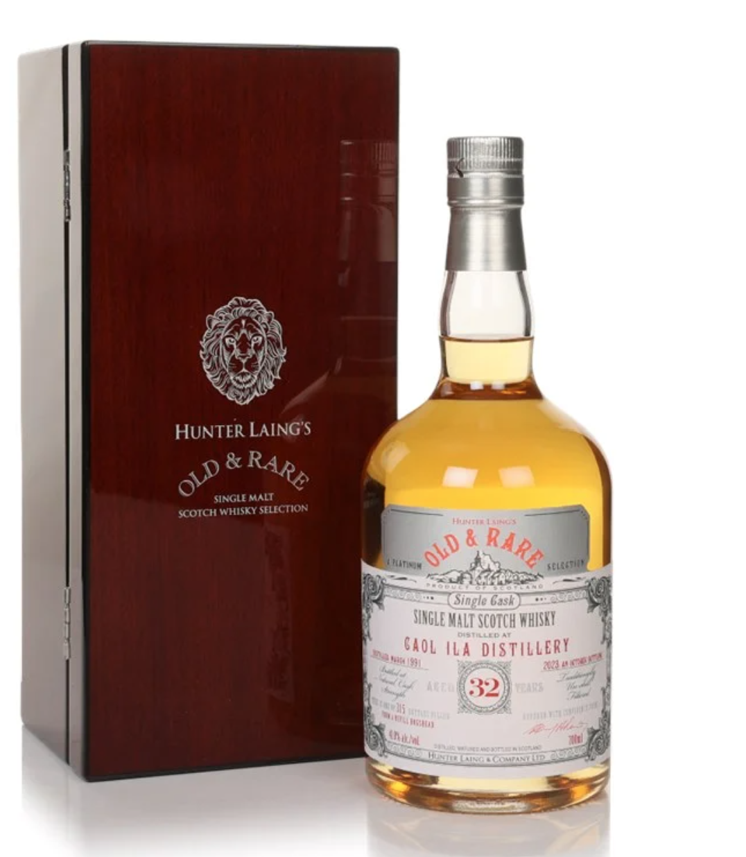 Caol Ila 32 Year Old 1991 - Old & Rare Platinum Hunter Laing 70cl 41%