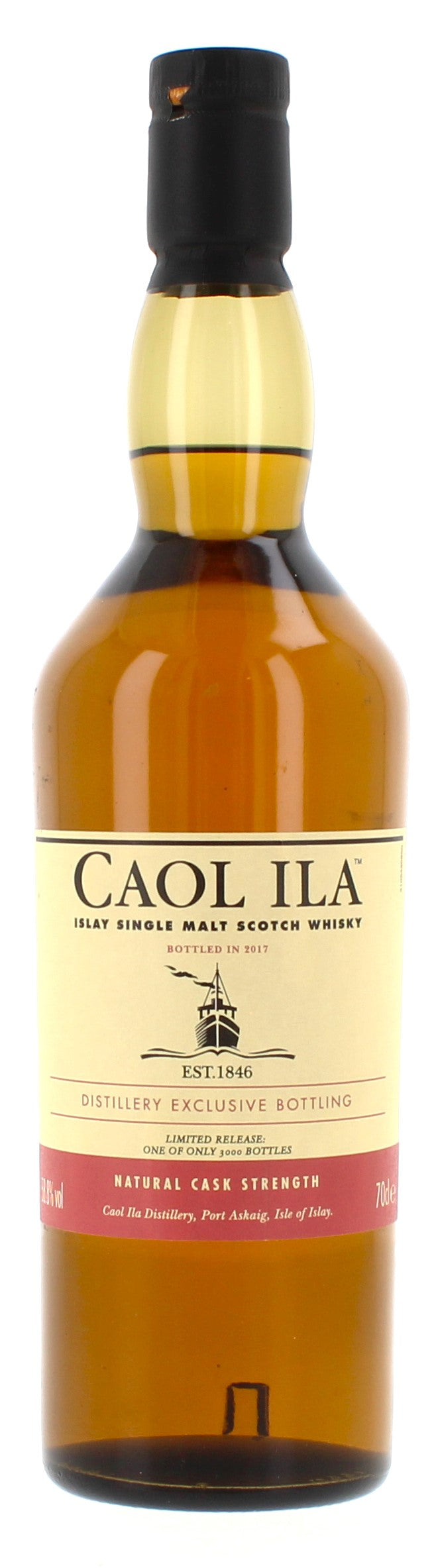 Caol Ila Distillery Only Cask Strength 2017 Release -70cl 58.8%