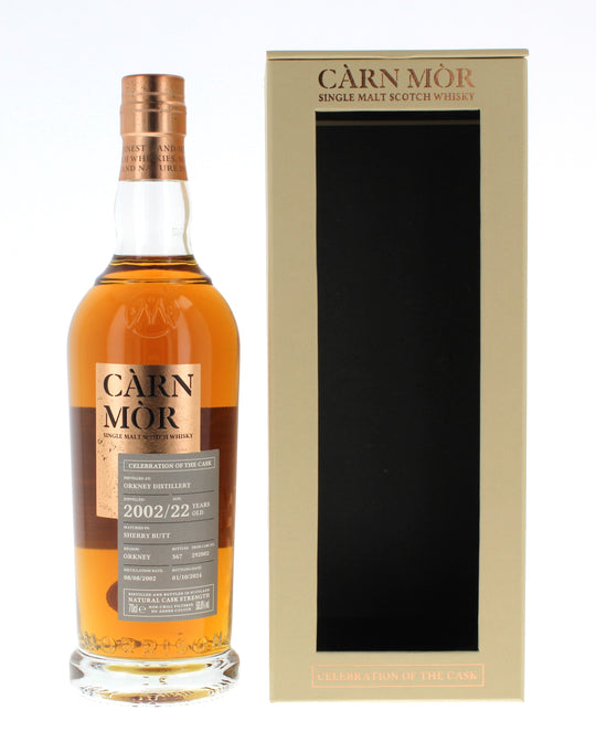 Carn Mor Orkney 22 Year Old 2002 Single Malt - 70cl 56.9%