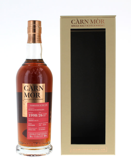 Carn Mor Benriach 26 year Old 1998 Single Malt - 70cl 59.3%